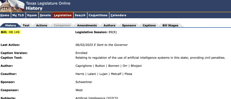 Texas Responsible AI Governance Act (TRAIGA)